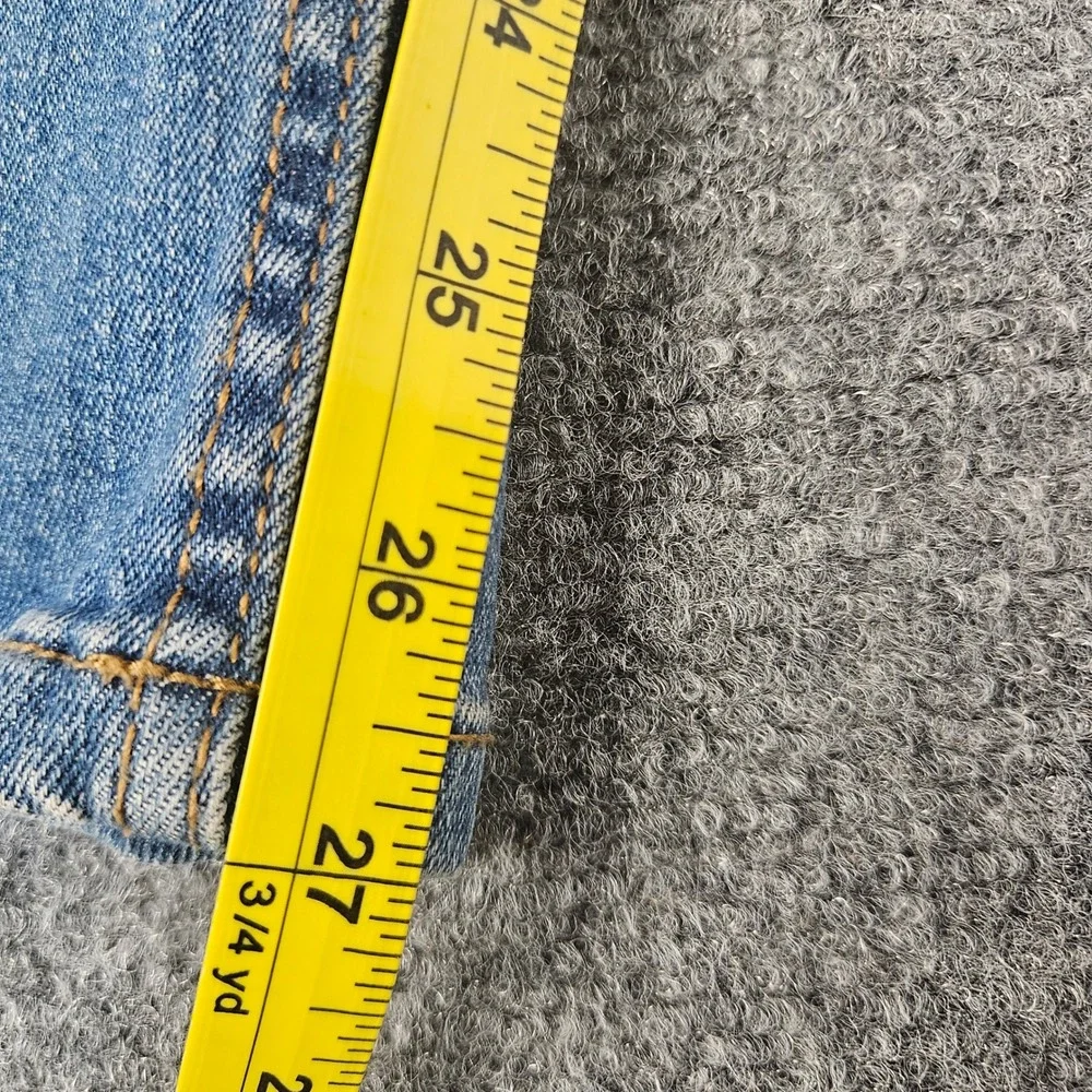 Faded Glory Womens 12R‎ Medium Wash Straight Leg Stretch Denim Blue Jeans 12 R